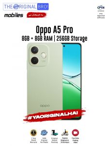Oppo A5 Pro - 8GB RAM - 256GB Storage - PTA Approved - 12 Months Warranty - Green - The Original Bro Mobiles - TOB36